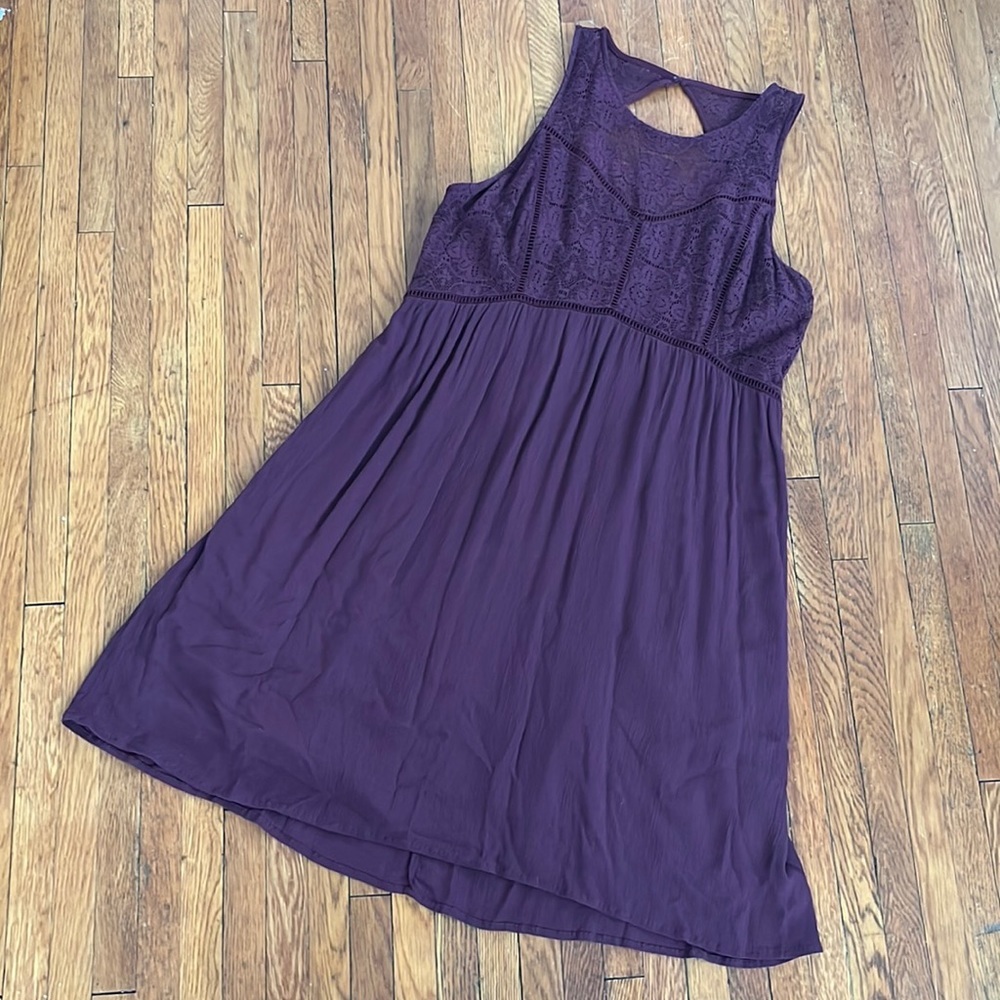 MAROON ABERCROMBIE LACE DRESS SZ XL